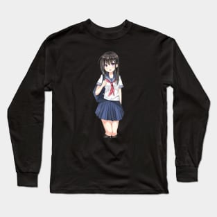 Anime School girl Long Sleeve T-Shirt